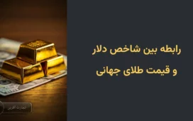 رابطه بین شاخص دلار و قیمت طلای جهانی