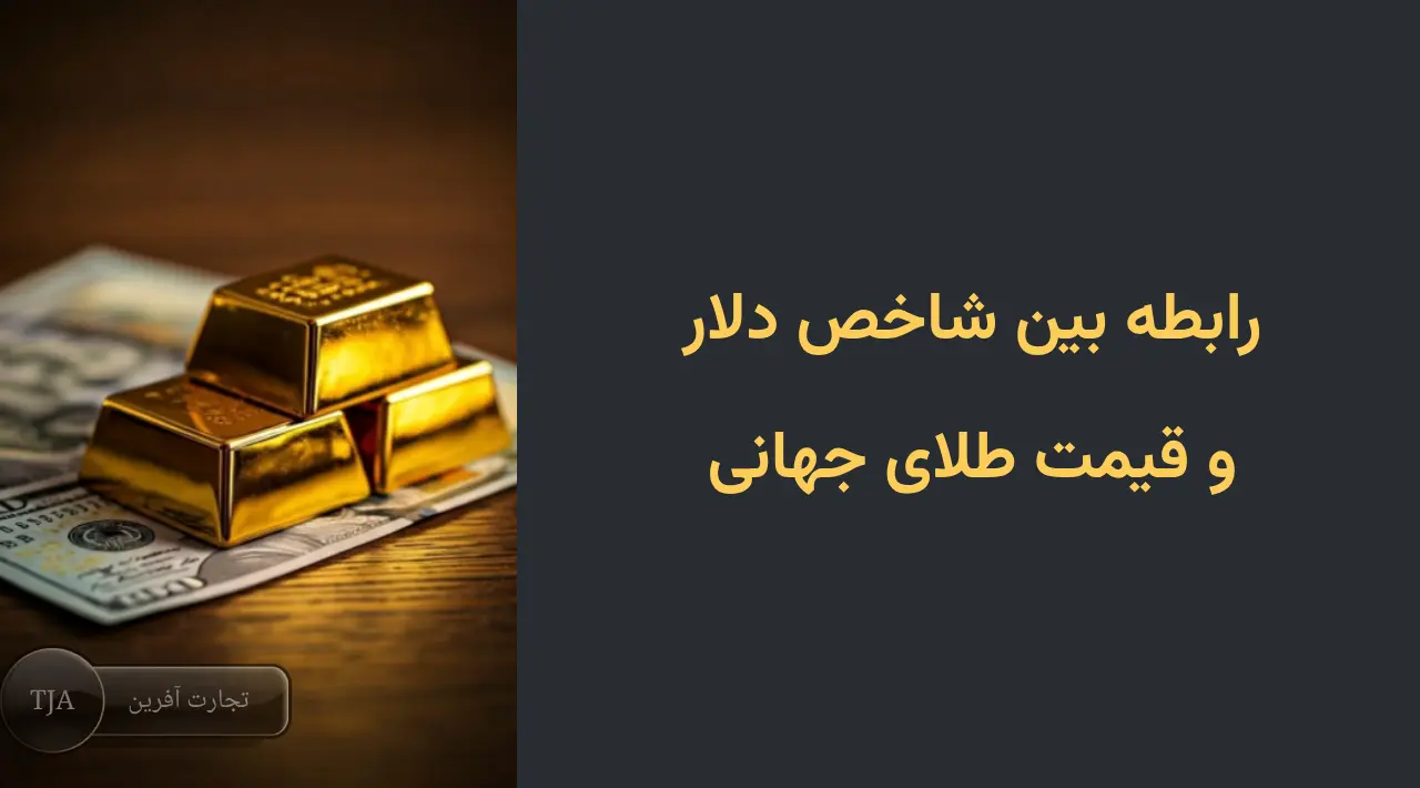 رابطه بین شاخص دلار و قیمت طلای جهانی