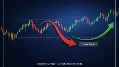استراتژی Liquidity Sweep + Market Structure Shift