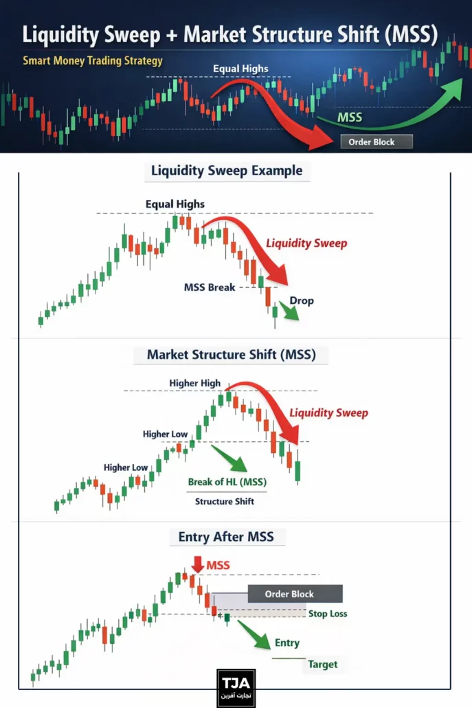 Liquidity Sweep + Market Structure Shift